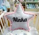 Poduszka z imieniem Ninka w kształcie gwiazdki