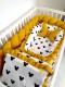 5-elementowa pościel do łóżeczka Waffle Miki