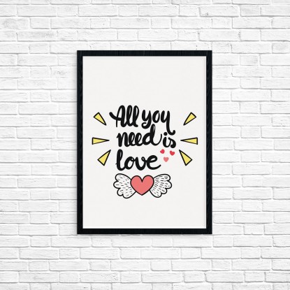 Plakat A3 "All you need is love" (42)